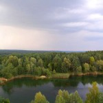 Widok z wieży przy Gliniankach